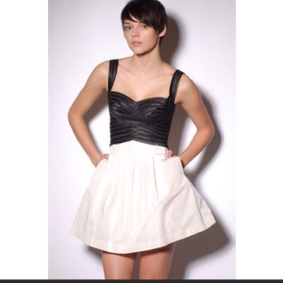 BCBGMaxAzria Dresses & Skirts - BCBG MaxAzria Satin Contrast Dress